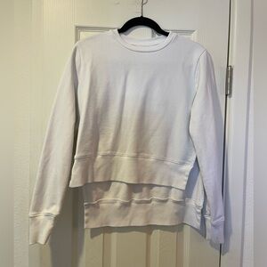 Tuckernuck Grey Lab White Cropped Sweatshirt